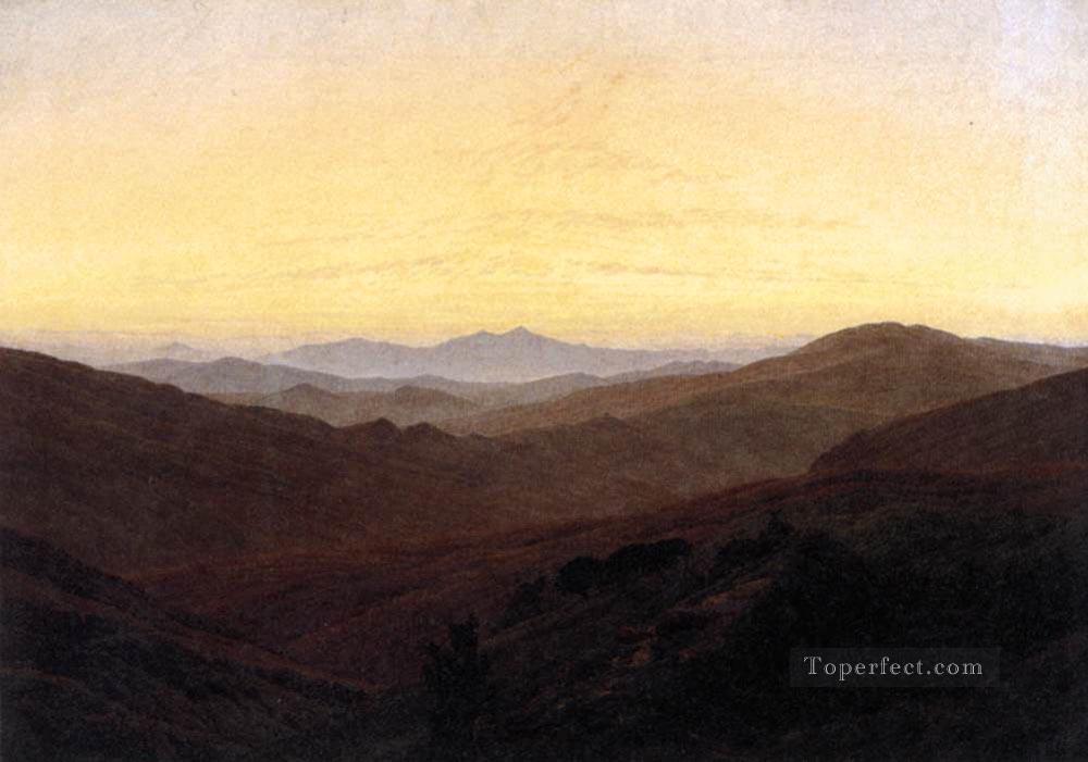The Riesengebirge Romantic Caspar David Friedrich Oil Paintings
